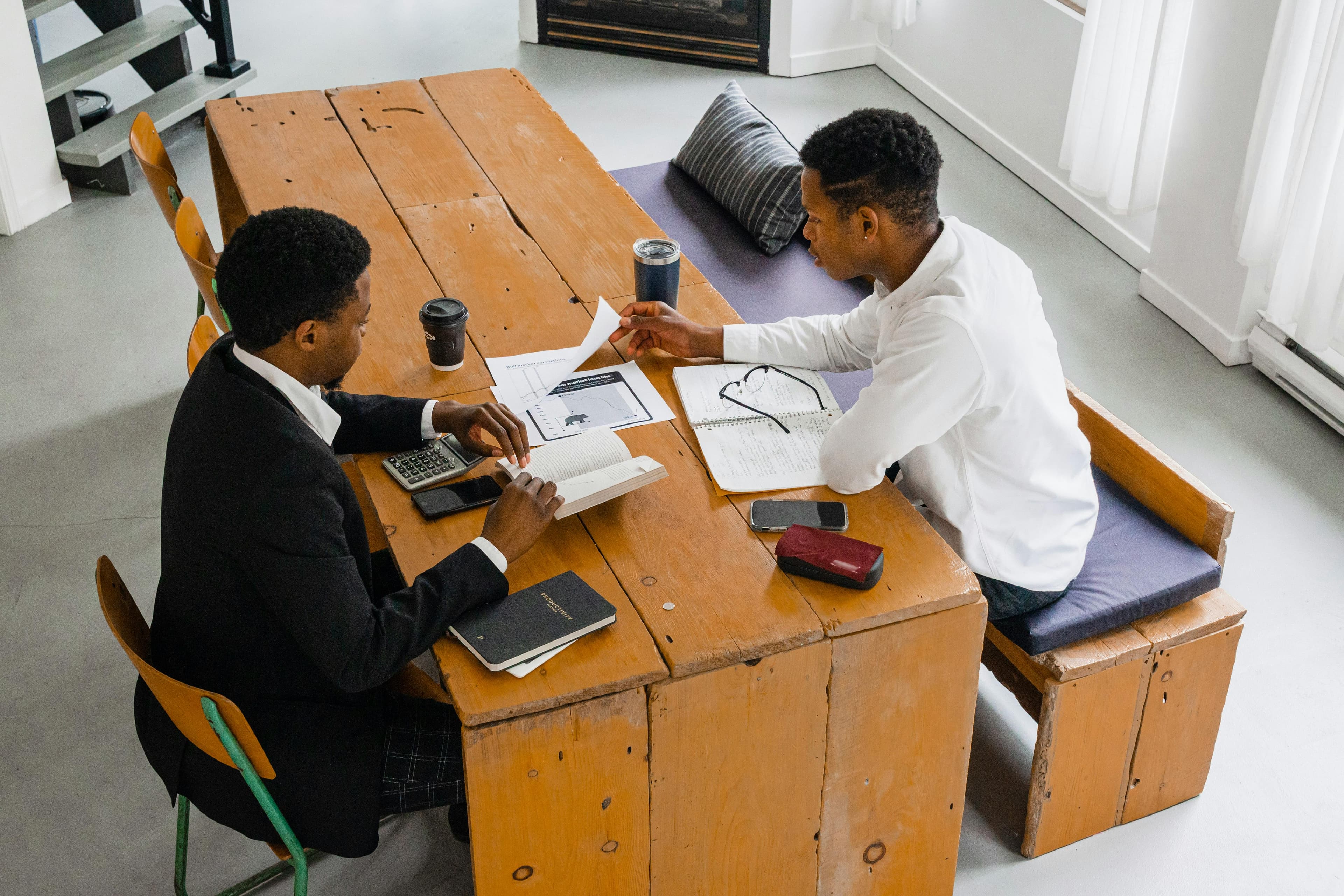 Founders collaborating in a workshop setting
